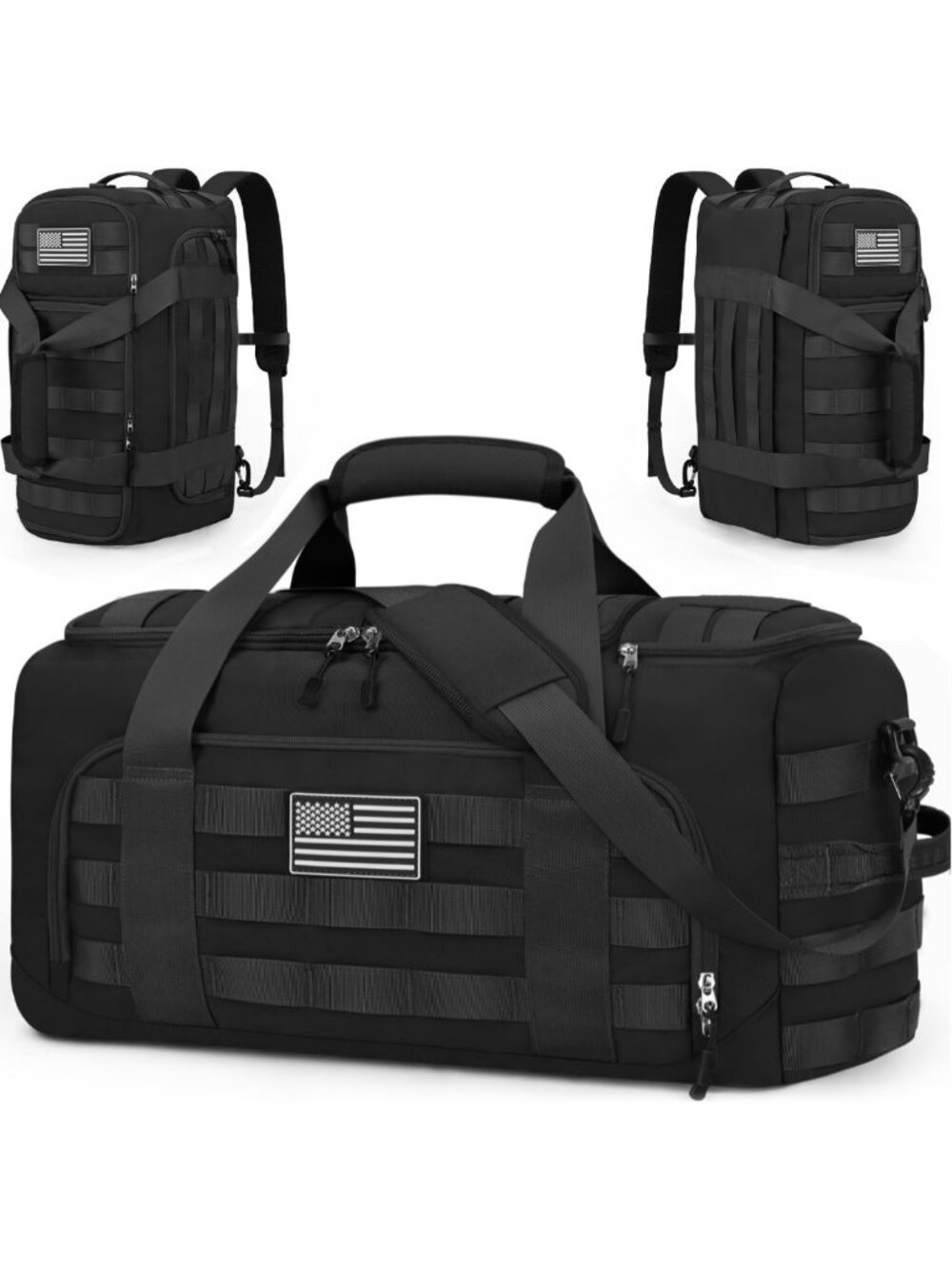 65L Large Sports Duffle Bag - Versatile 3-in-1 Gym Bag for Travel & Fitness